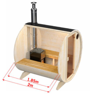 Sauna na otvorenom od 2-2, 3 m sa 4 osobe